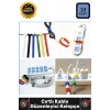 #Kelepçe Naylon Organizer Renkli Düzenleme 10lu Cırt Cırtlı Kablo Düzenleyici Kelepçe Seti – 15cm