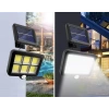 120 Cob Led Solar Panelli 3 Modlu Duvar Lambası Uzaktan Kumandalı MZ-302K