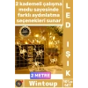 #Led Gün Işığı Şeffaf Gümüş Sim Akrilik Dekoratif Pilli 2 Kademeli 2 Metre 10lu Geyikli İp Led Işık