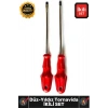 #Tornavida Profesyonel Dayanıklı 5x100 mm Uçlu Pratik Ev Tipi Sağlam Düz Yıldız Tornavida İkili Set