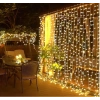 2x2 Metre Perde Led Sarı Işık