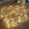 3 Metre Yaldızlı Gümüş LED Işık