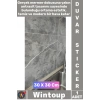 #Sticker Kendinden Yapışkanlı Su Geçirmez Banyo Mutfak 30x30 Antrasit Mermer Desenli Duvar Stickerı