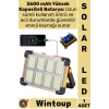#Led Kamp Lambası Güneş Enerjili Taşınabilir Şarjlı Aydınlatma 3600 mAh Pil 4 Kademeli Solarlı Led