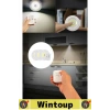 #Lamba Uzaktan Kumandalı Yapışkanlı Pilli Mutfak Banyo Dokunmatik Şık Led Aydınlatma 3lü Spot Lamba