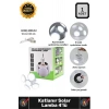 #SolarLamba Güneş Enerjili Bahçe Aydınlatma Kamp Katlanır Asma Aparatlı 5 Modlu Solar Lamba 4lü
