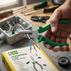 #Pense Ergonomik Profesyonel Dayanıklı Hassas El Aleti 6 İnç Şık Yeşil Saplı Kargaburun Pense 160 Mm