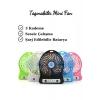 Mini Fan 3 Kademeli Portable Masaüstü Taşınabilir Şarj Edilebilir Fan Ofis İçi Kullanım