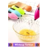 Özel Çelik Uçlu Pilli Soğuk Kahve Süt Köpürtücü Sos Krema Mama Yumurta Çırpıcı Mini Mikser Mixer