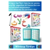 Premium Zeka Geliştirici Eğitici Elif-Bâ Öğreniyorum Yaz-Sil Manyetik Arapça Harfler Arabic Letters