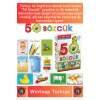 Premium Eğitici Zeka Geliştirici Yabancı Dil Öğretici Çocuk İlk 50 Sözcük İngilizce Türkçe Kartlar