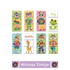 Premium Eğitici Zeka Dil Geliştirici Çocuk El Göz Koordinasyon Animals Mix & Match Karıştır Eşleştir