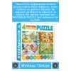 Premium Eğitici Zeka El Göz Koordinasyon Geliştirici Çocuk 12 + 16 + 20 + 24 Parça 4 MEVSİM Puzzle