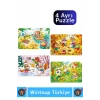 Premium Eğitici Zeka El Göz Koordinasyon Geliştirici Çocuk 12 + 16 + 20 + 24 Parça 4 MEVSİM Puzzle