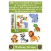 Premium Çocuk Zeka El Göz Koordinasyonu Geliştirici Eğitici Eğlenceli BABY PUZZLE ORMAN HAYVANLARI