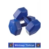 Premium Plastik Spor Egzersiz Fitness Vücut Geliştirme Pilates Ağırlık 4 Kg Dambıl Seti 2 Ad Dumbell