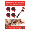 Premium Seri Abs Plastik Tekerlekli Basit Ağır Beyaz Eşya Mobilya Kaydırma Aleti Aparatı Krikolu Set
