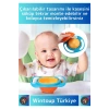 Premium Seri BPA Free Zararsız Pratik Kolay Temizlenir Eğlenceli Dökülmez Tasarım Bebek Mama Kasesi