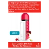 Premium Uzun Ömürlü %100 BPA Free Hap Bölmeli İlaç Kutusu Pillbox Su Matarası 600 Ml Suluk