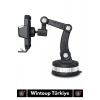 Premium Kompakt 4.7-6.7 İnç 360 Derece Dönebilen Ayarlanabilir 3 Kademeli Çok Amaçlı Telefon Tutucu