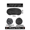 Özel Üretim Elastik Unisex Işık Önleyici Kamp Ev Yurt Uyku Maskesi Uyku Göz Bandı 2 Adet