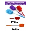 Özel Yüksek Kaliteli Kompakt Uzayabilen Teleskopik Mutfak Banyo Temizlik Mikrofiber Toz Alma Fırçası