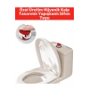 Özel Tasarım Montaj Gerektirmeyen Hijyenik Kalp Tasarımlı Yapışkanlı Klozet Sifon Tuşu