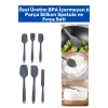 Özel Seri Gıda Sınıfı BPA İçermeyen Mutfak Yemek Hazırlık Pratik 6 Parça Silikon Spatula Fırça Seti