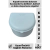 Yüksek Kaliteli Koku Bakteri Oluşumu Önleyici Delikli Kapak Hijyenik Protez Diş Saklama Kabı 2 Adet
