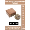 Premium Yüksek Kalite Klasik Vintage Erkek Arkadaşa Hediyelik Ev Ofis Dekoratif Ahşap Kutulu Pusula
