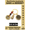 Özel Seri Yüksek Kaliteli Dayanıklı Dekoratif Şık Hediyelik ŞANS VE BEREKET Getiren Anahtarlık