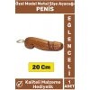 Özel Seri Dekoratif Eğlenceli Şaka Hediyelik Yüksek Kaliteli Ahşap PENİS Şeklinde Şişe Açacağı 20 Cm