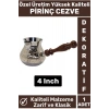 Özel Yüksek Kalite Isı İletkeni Kolay Temizlenir Estetik Dekoratif Türk Kahvesi Pirinç Cezve 4 Inch