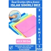 Özel Üretim Yüksek Kaliteli 3 Kat Emici Tüm Yüzeylerde Etkili Mutfak Banyo Islak Sihirli Bez 3 Adet