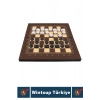 Elit Yüksek Kaliteli Uzun Ömürlü Aile Ev Arkadaş Kahve Cafe TAVLA DAMA SATRANÇ 3in1 Oyun Takımı
