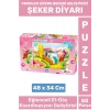 Premium Eğlenceli El Göz Koordinasyon Problem Çözme Beceri Geliştirici Çocuk PUZZLE ŞEKER DİYARI