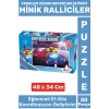 Premium Eğlenceli El Göz Koordinasyon Problem Çözme Beceri Geliştirici Çocuk PUZZLE MİNİK RALLİCİLER