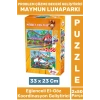 Premium Eğlenceli El Göz Koordinasyon Beceri Geliştirici Çocuk 2X50 Parça PUZZLE MAYMUN LUNAPARKI