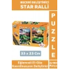 Premium Seri Eğlenceli El Göz Koordinasyon Beceri Geliştirici Çocuk 2x100 PUZZLE STAR RALLİ