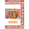 Özel Seri Eğlenceli El Göz Koordinasyon Beceri Geliştirici Çocuk 150 Parça PUZZLE MİNİK CANAVARLAR