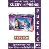 Premium Seri Eğlenceli El Göz Koordinasyon Beceri Geliştirici Çocuk 200 Parça PUZZLE KUZEYİN PRENSİ
