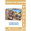 Eğlenceli Koordinasyon Beceri Görsel Algı Geliştirici Çocuk 1000 Parça PUZZLE TERASTAN VENEDİK