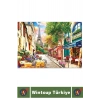 El Göz Koordinasyon Beceri Görsel Algı Geliştirici Çocuk 1000 Parça PUZZLE PARİSTE BİR KÜÇÜK SOKAK