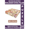 Premium Eğlenceli El Göz Koordinasyon Beceri Geliştirici Çocuk 300 Parça PUZZLE DALDAKİ CIVILTILAR