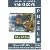 Premium Eğlenceli El Göz Koordinasyon Beceri Görsel Algı Geliştirici Çocuk 1000 Pr PUZZLE YANKI KOYU