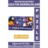 Eğlenceli Koordinasyon Beceri Görsel Algı Geliştirici Çocuk 1000 Parça PUZZLE UZAYIN DERİNLİKLERİ