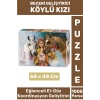 Özel Eğlenceli El Göz Koordinasyon Beceri Görsel Algı Geliştirici Çocuk 1000 Parça PUZZLE KÖYLÜ KIZI