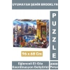 Eğlenceli El Göz Koordinasyon Hafıza Beceri Geliştirici 2000 Parça PUZZLE UYUMAYAN ŞEHİR BROOKLYN