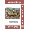 Premium Eğlenceli El Göz Koordinasyon Hafıza Beceri Geliştirici 2000 Parça PUZZLE RAFTAKİ BAHÇE