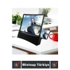 Premium Kompakt Bluetoothlu Hoparlörlü Ekran Büyütücü Cep Telefonu Stand Ekran Büyütücü 10 Inch